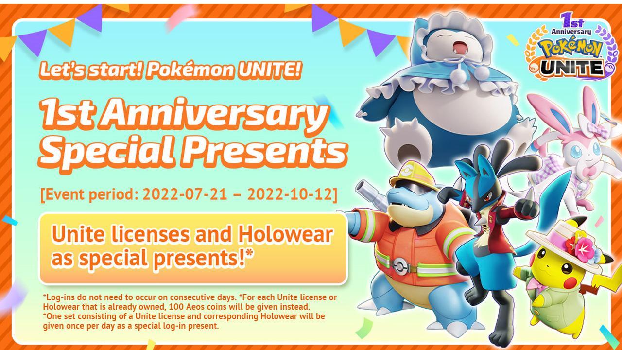 Pokemon UNITE celebrates oneyear anniversary
