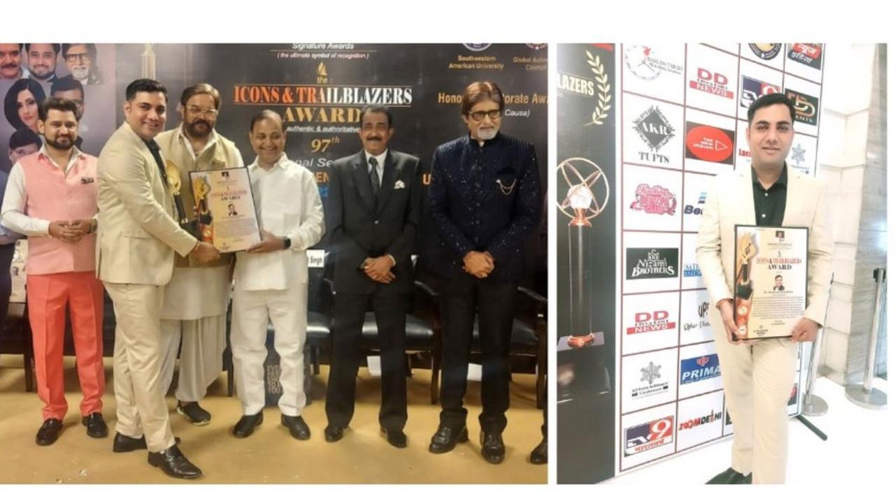 Save Earth Activist Sandeep Choudhary has been Awarded by Icons & Trailblazers  Awards