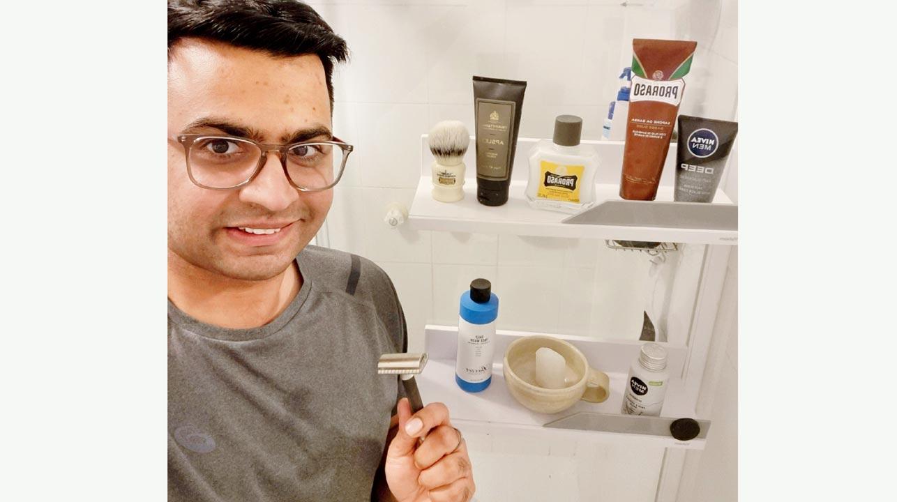 Mrigank Shekhar, a commercial analyst, shifted to double-edge razors to combat razor burn, and the prohibitive cost of cartridges
