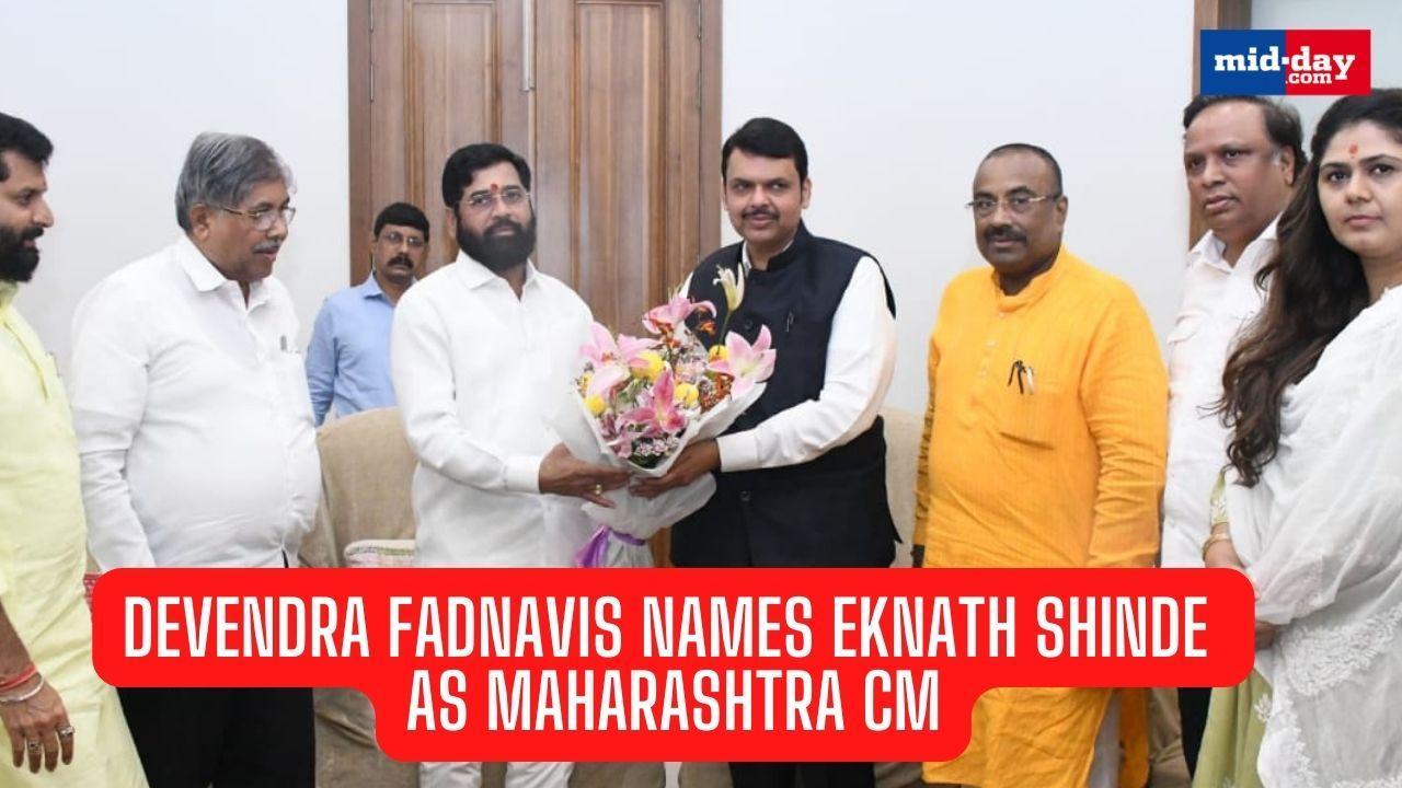 Devendra Fadnavis names Eknath Shinde as Maharashtra CM