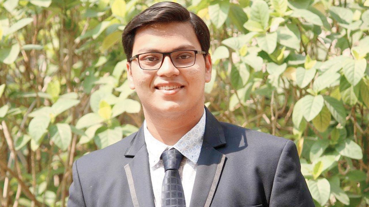 Anshul Mitra secured the second rank in state merit list