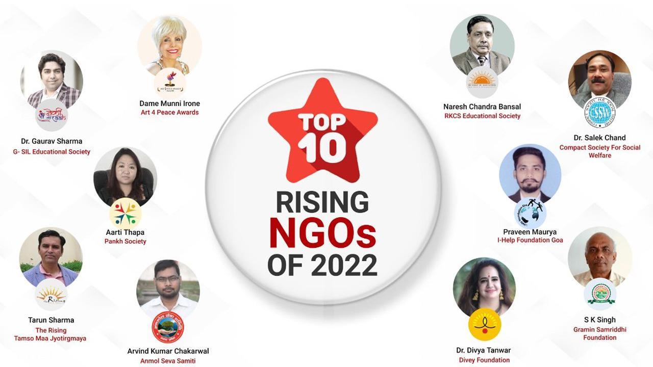 Top 10 Rising NGOs in 2021-22 announced by Fame Finders