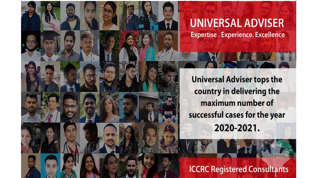 Universal Adviser tops the country in delivering the maximum number of successful cases for the year 2020-2021