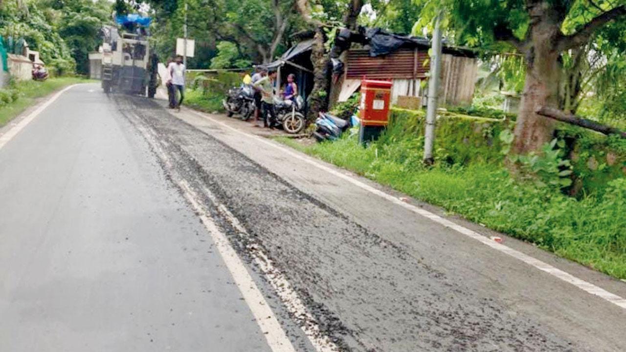 Mumbai: BMC scrapes parts of road to stop vehicles skidding