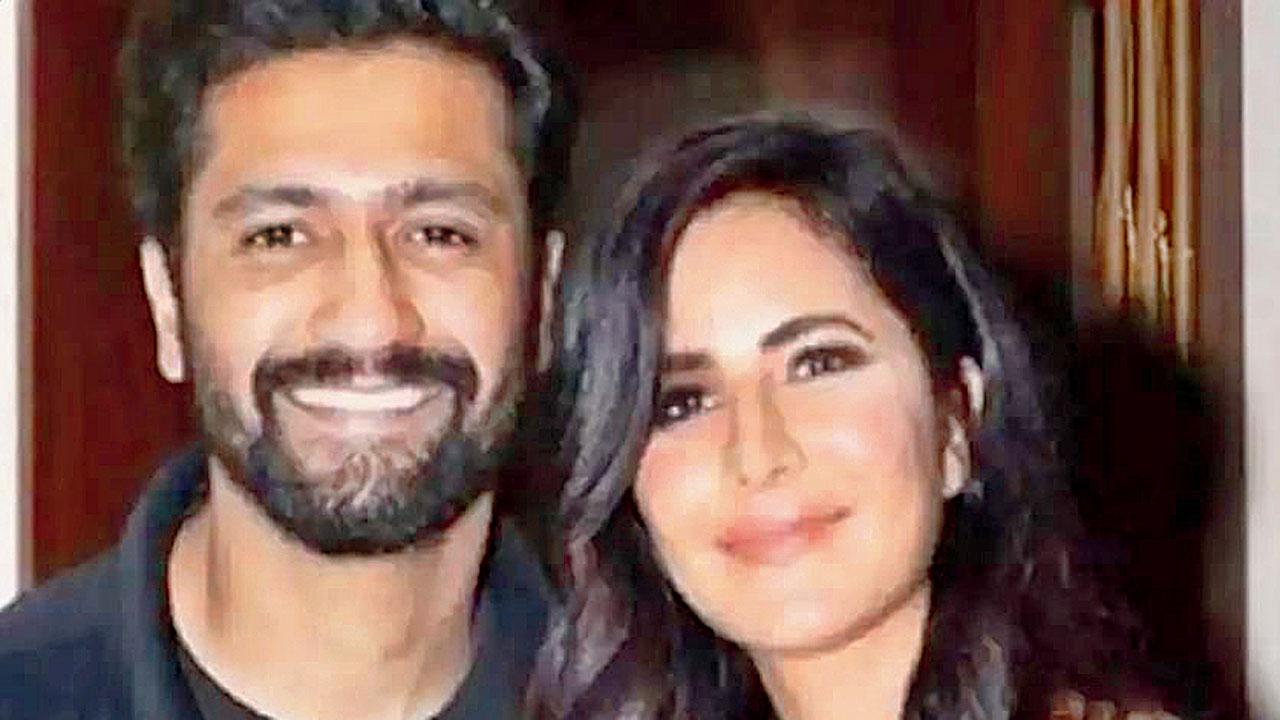 Vicky Kaushal and Katrina Kaif. File pic