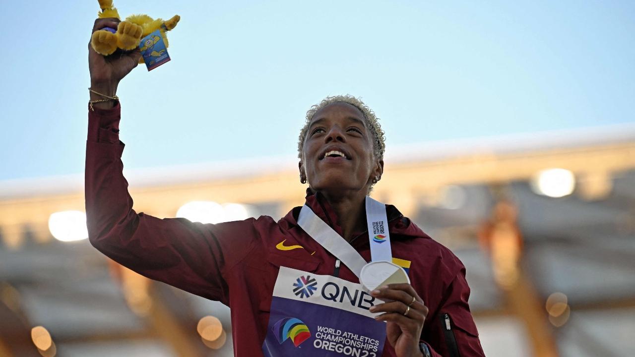 World Athletics Championships 2022: Yulimar Rojas wins gold in triple-jump for the third time
