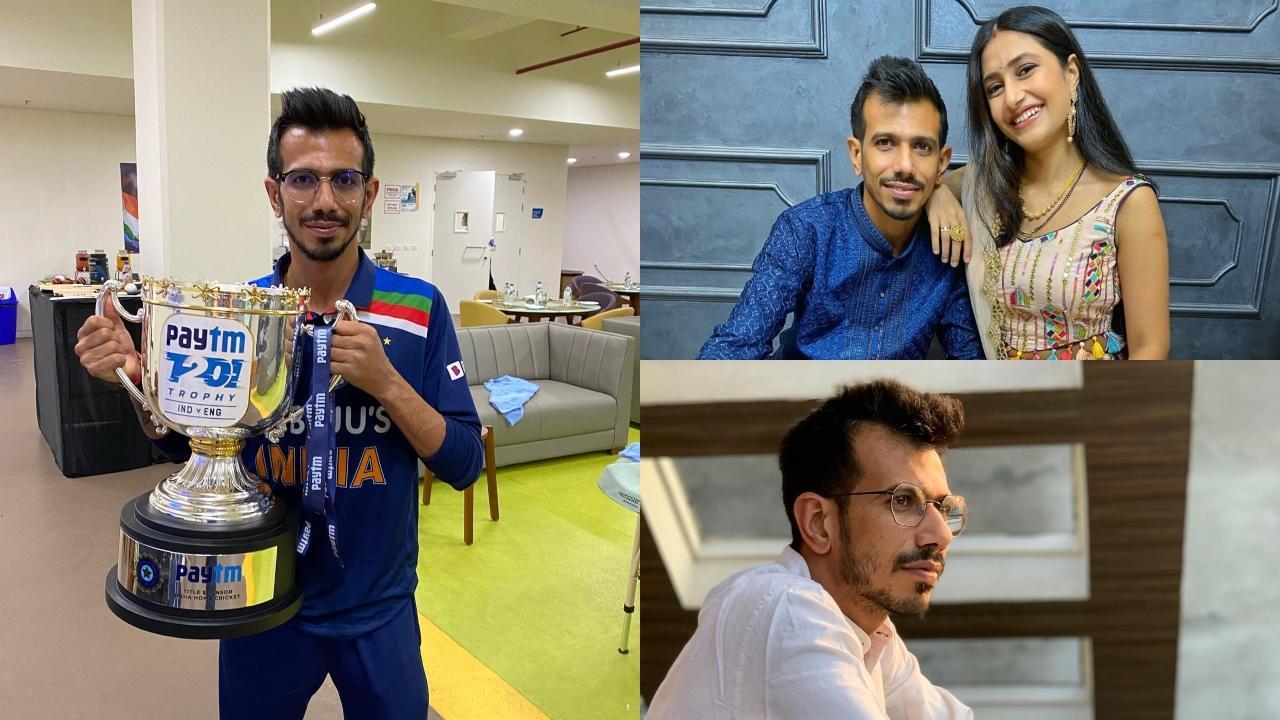 A collage of Yuzvendra Chahal