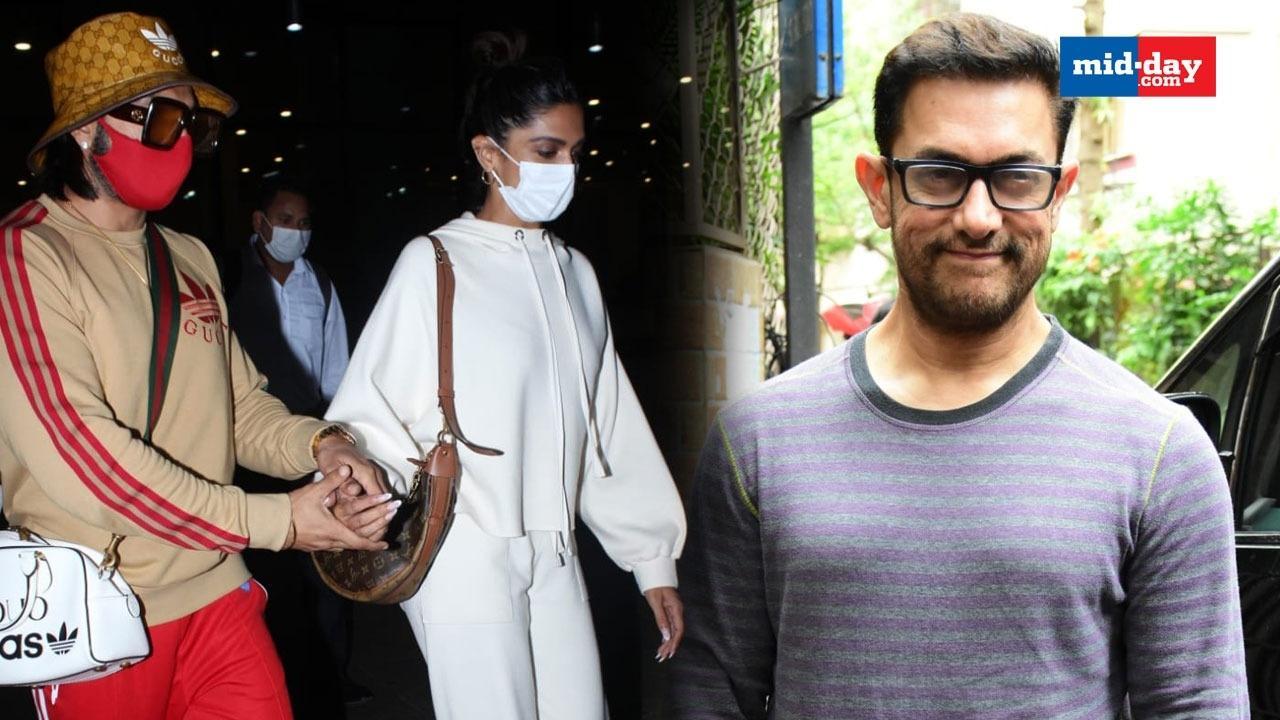 Aamir Khan, Deepika Padukone, Ranveer Singh And Other Celebs Spotted In Mumbai