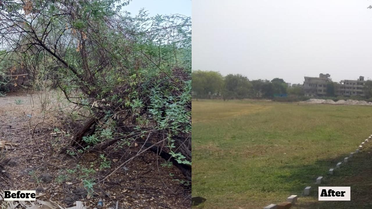 Maharashtra cop turns vacant plot into playground in Chandrapur