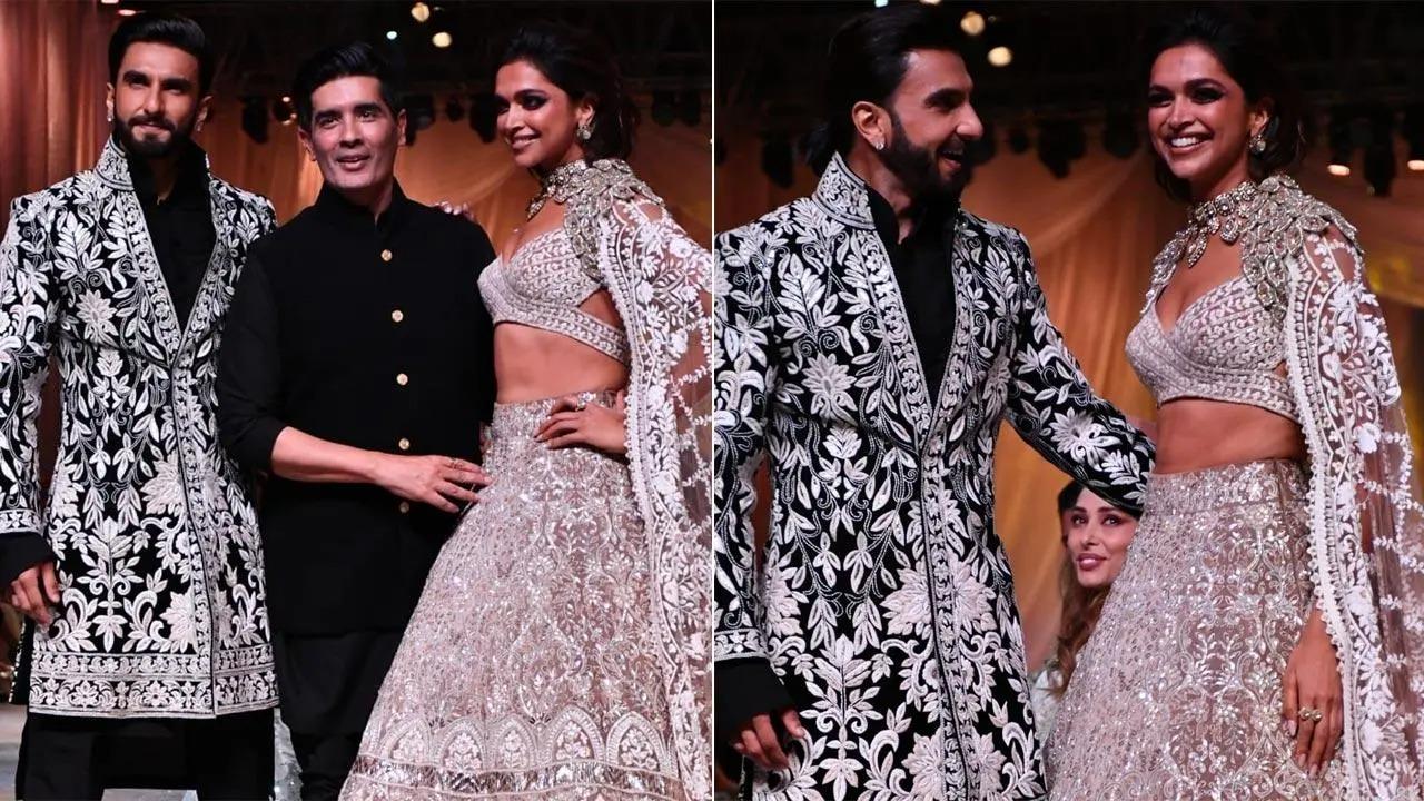 Bollywood power couple Ranveer Singh and Deepika Padukone recently became the royal show-stoppers for ace designer Manish Malhotra's latest collection at the Mijwan Fashion Show 2022 in Mumbai. View all photos here