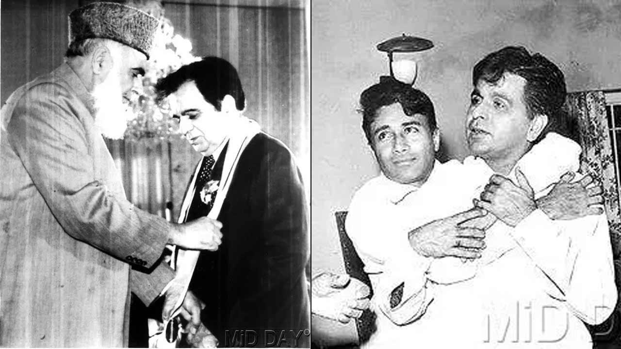 A collage of Dilip Kumar's younger days