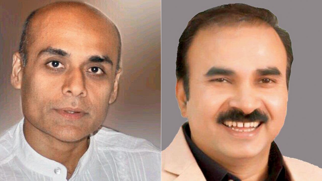 Asif Zakaria ex-corporator from Congress, was left disappointed as all the adjacent wards are reserved for women; (right) BJP’s Vinod Mishra got lucky as his ward was reserved for women in the first lottery but it is now in the open category