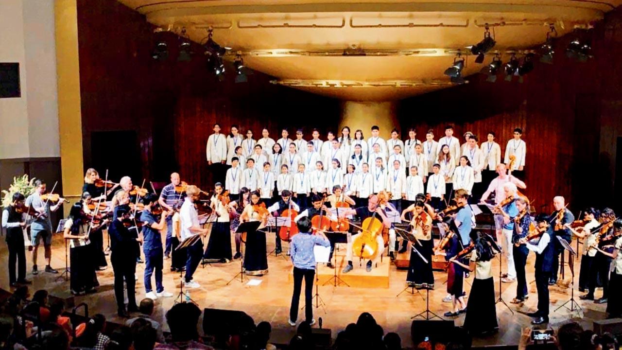 A moment from a 2019 performance by the choir at NCPA