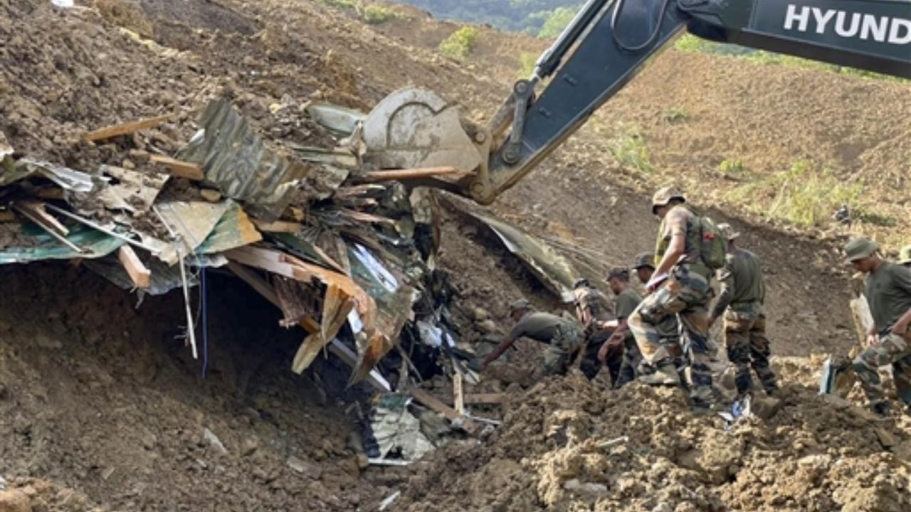Death count in Manipur landslide rises to 42, more rains affect search for missing 20