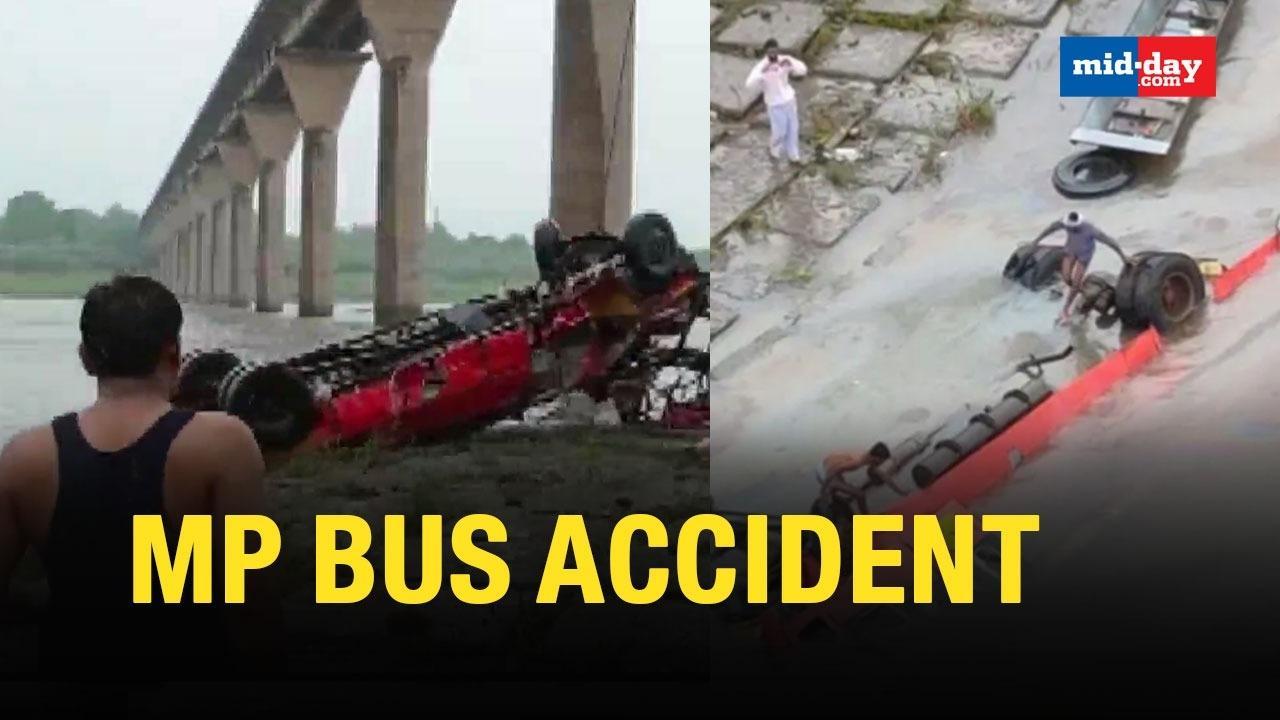 Bus falls into river in MP's Dhar district, at least 13 people died