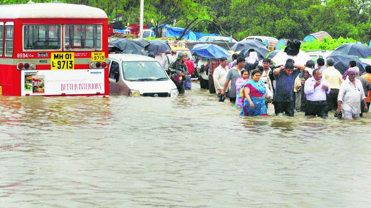 Mumbai received a rainfall of 944.2 mm (37.17 inches), in a span of 24 hours.