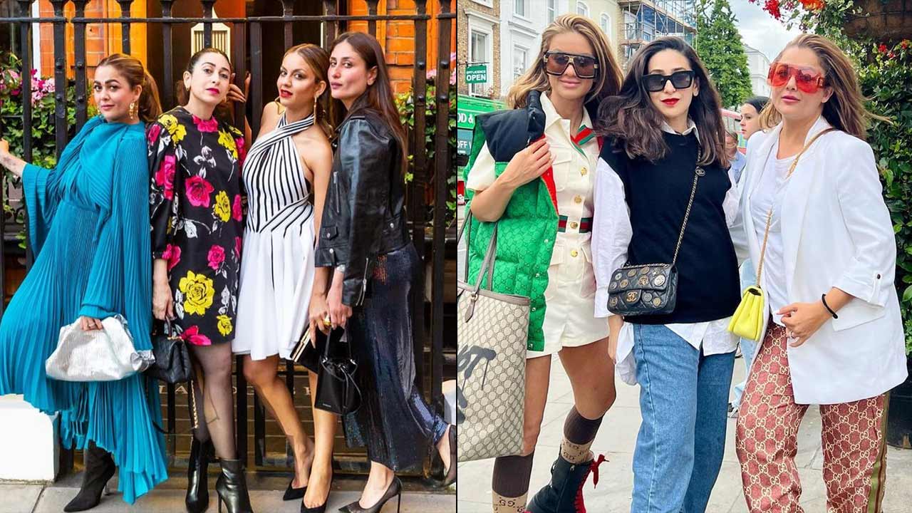 Kareena, sister Karisma Kapoor, Amrita Arora and Natasha Poonawalla hit the streets of London in style. Taking to Instagram, Kareena dropped a stunning picture with her BFFs