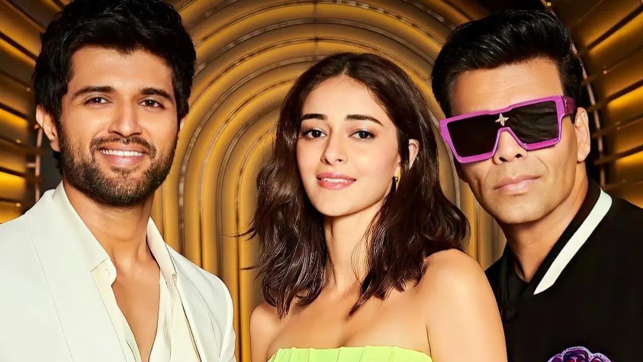 Vijay Deverakonda made his debut on the 'kouch' along with 'Liger' co-star Ananya Panday. 'Koffee With Karan' hosted by Karan Johar is in its seventh season and the season marked the 'Dear Comrade' star's debut on the popular show. On the show, the 'Liger' stars opened up about their relationship, sex life, struggles, trolls, and much more. View all photos here