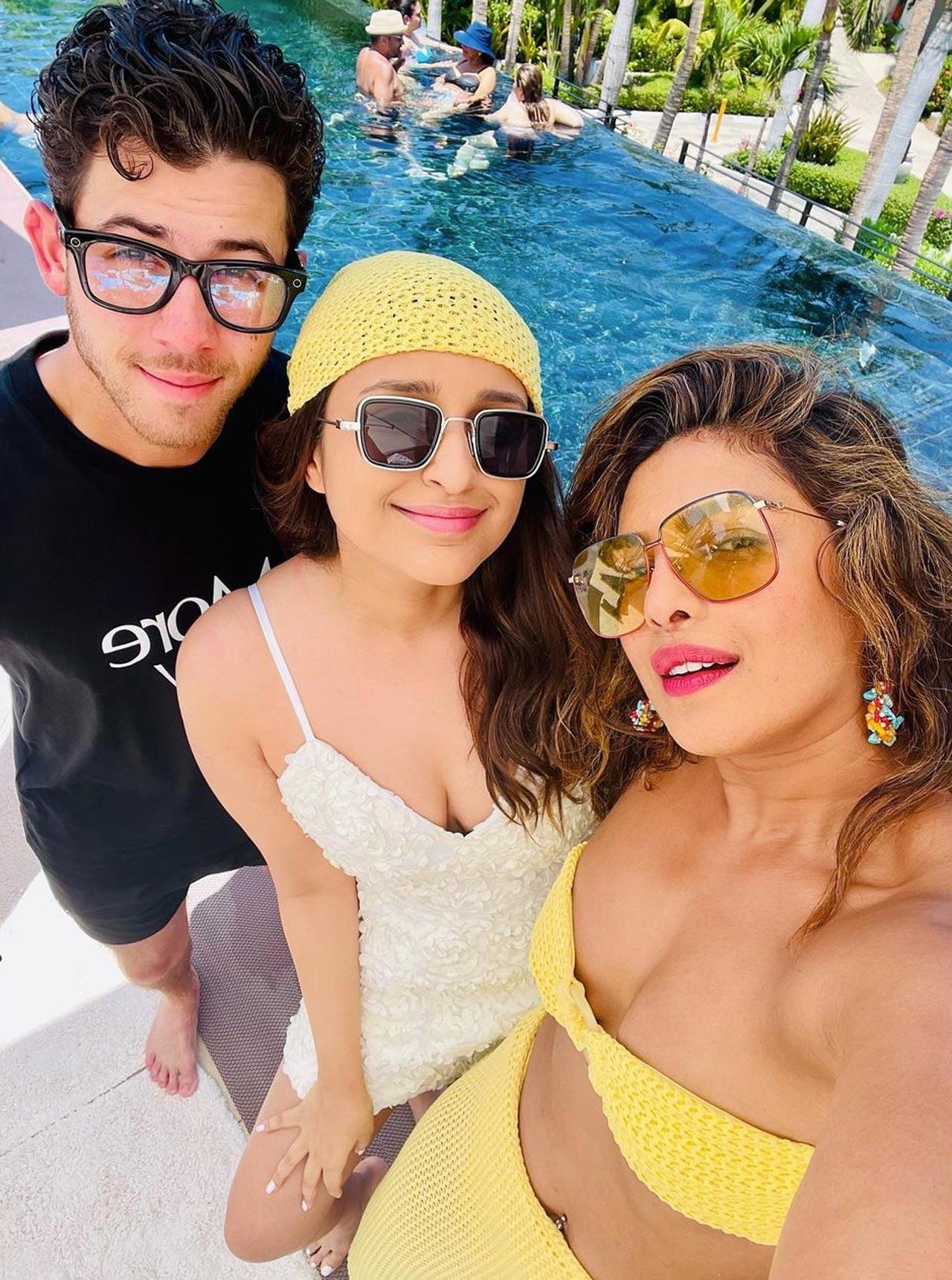 Parineeti Chopra shared the pictures days after Priyanka Chopra turned 40 on July 18. Priyanka's daughter Malti Marie and mother Madhu Chopra were also a part of the celebrations