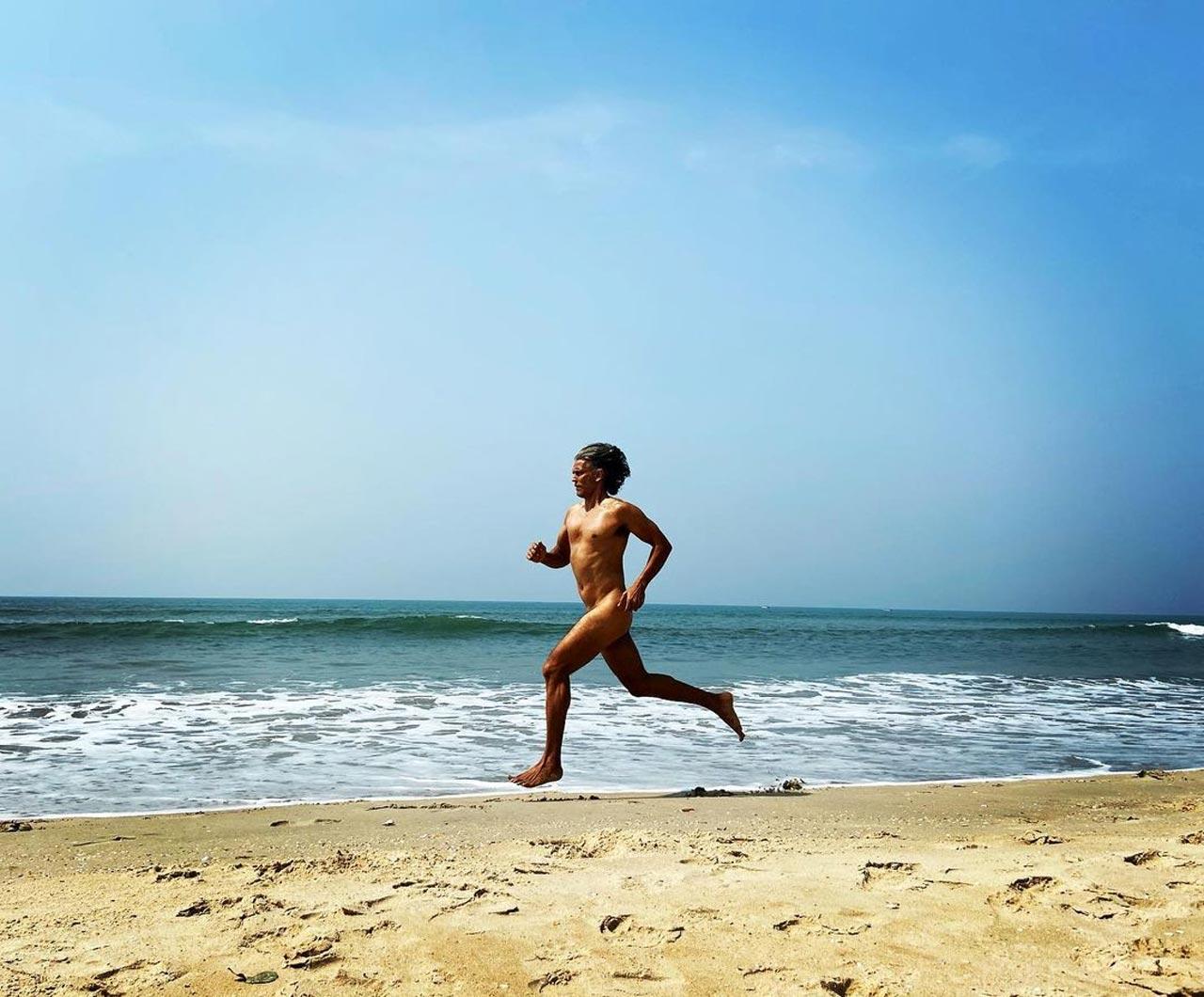 Milind Soman
Milind Soman turned 55 on November 4, 2020, and the actor shared just another age-defying picture on social media. This one not only created waves on social media but also the actor was booked by South Goa district police for obscenity, days after a nude photograph of the former supermodel taken while running on a Goa beach went viral. A Goa Police spokesperson said that an FIR under Section 294 (obscenity) of the Indian Penal Code, along with other relevant sections of the Information Technology Act, has been registered against Soman (picture courtesy: Milind Soman's Official Instagram account)