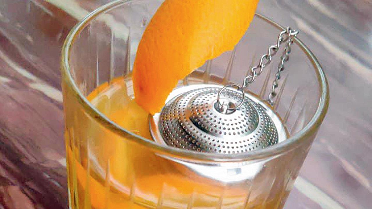 Chamomile whisky and honey