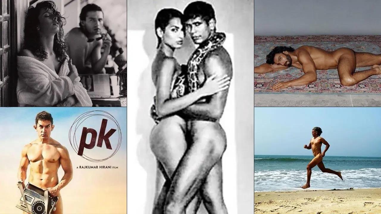 From Ranveer Singh to Aamir Khan: Celebrities who bared it all for the camera
Ranveer Singh, on Thursday, set the internet on fire as his pictures from the latest magazine shoot went viral. Ranveer went naked for the photoshoot, raising the temperatures on social media. As we drool over his pictures, let's turn the pages back in time when other Indian celebrities got shot in the buff. View all photos here