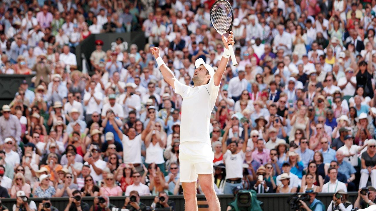Wimbledon: Novak Djokovic goes seven up; one title behind Roger Federer
