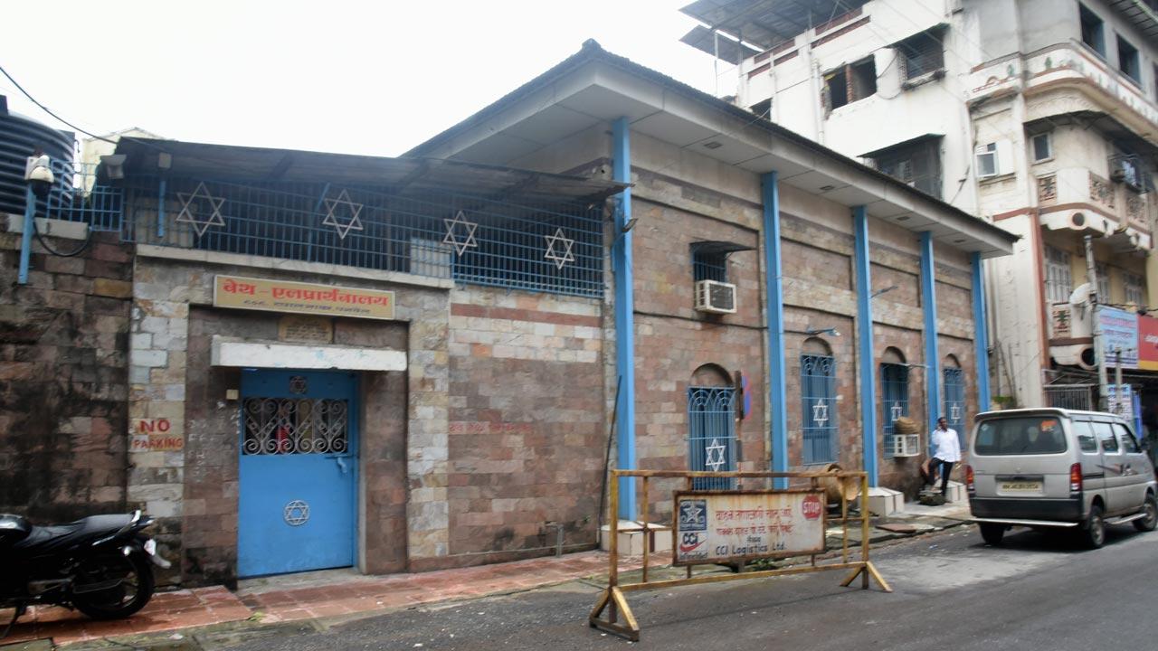 The Beth-El synagogue of the Bene Israelis. These are Marathi-speaking Jews of the Konkan Region, and were popularly referred to as Shaniwar Tellis (Saturday oil pressers) due to their custom of observing Shabbat. Pic/Sameer Markande