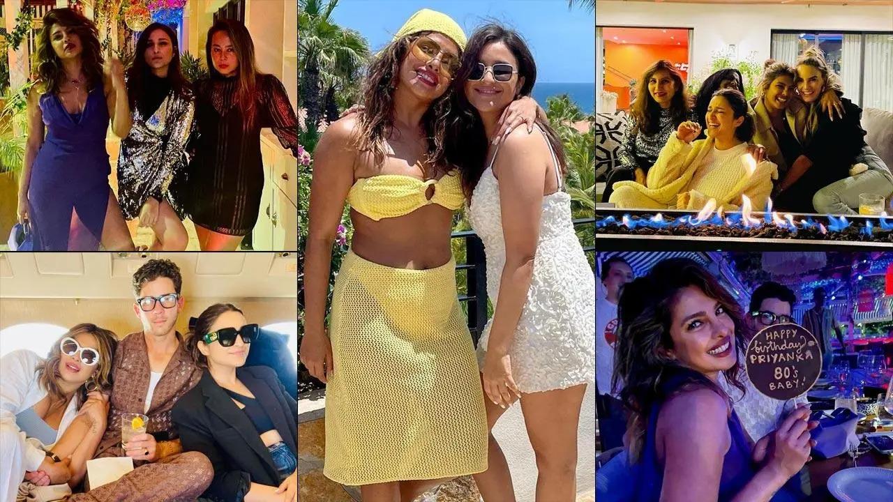 Bollywood actress Parineeti Chopra shared a sneak peek from her sister Priyanka Chopra Jonas's 40th birthday party in Mexico, along with Nick Jonas, Madhu Chopra, Malti Marie Chopra Jonas and others. View all photos here