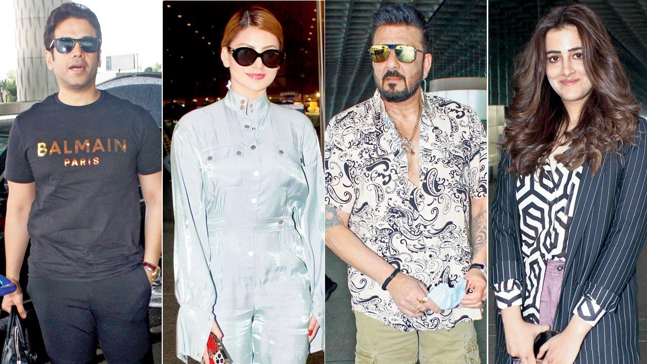 Basic blacks: Tusshar Kapoor; Style up: Urvashi Rautela; Next sojourn: Sanjay Dutt; Tress talk: Nupur Sanon