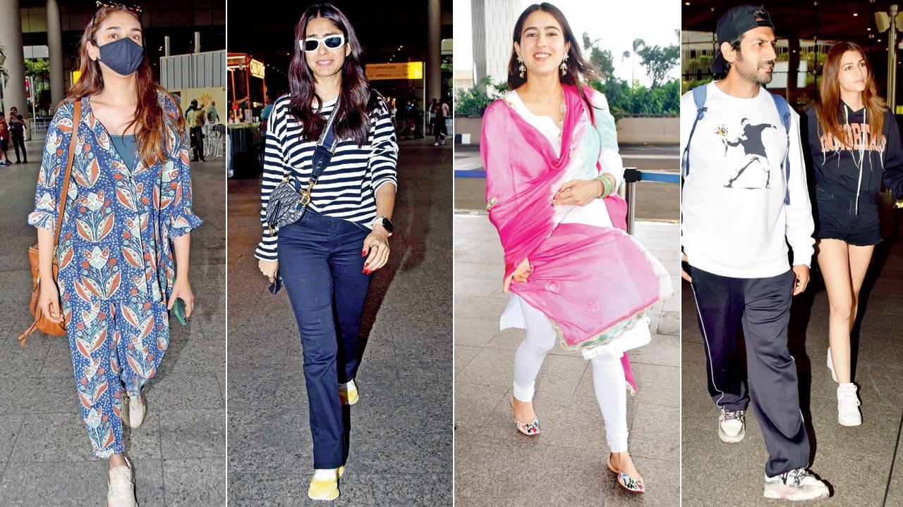 Casual and pretty: Aditi Rao Hydari; Frame me: Mrunal Thakur; Desi girl: Sara Ali Khan; Just dosts: Kartik Aaryan with Kriti Sanon
