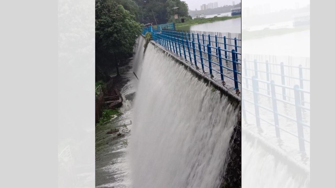 Mumbai: Powai Lake overflows after incessant rainfall