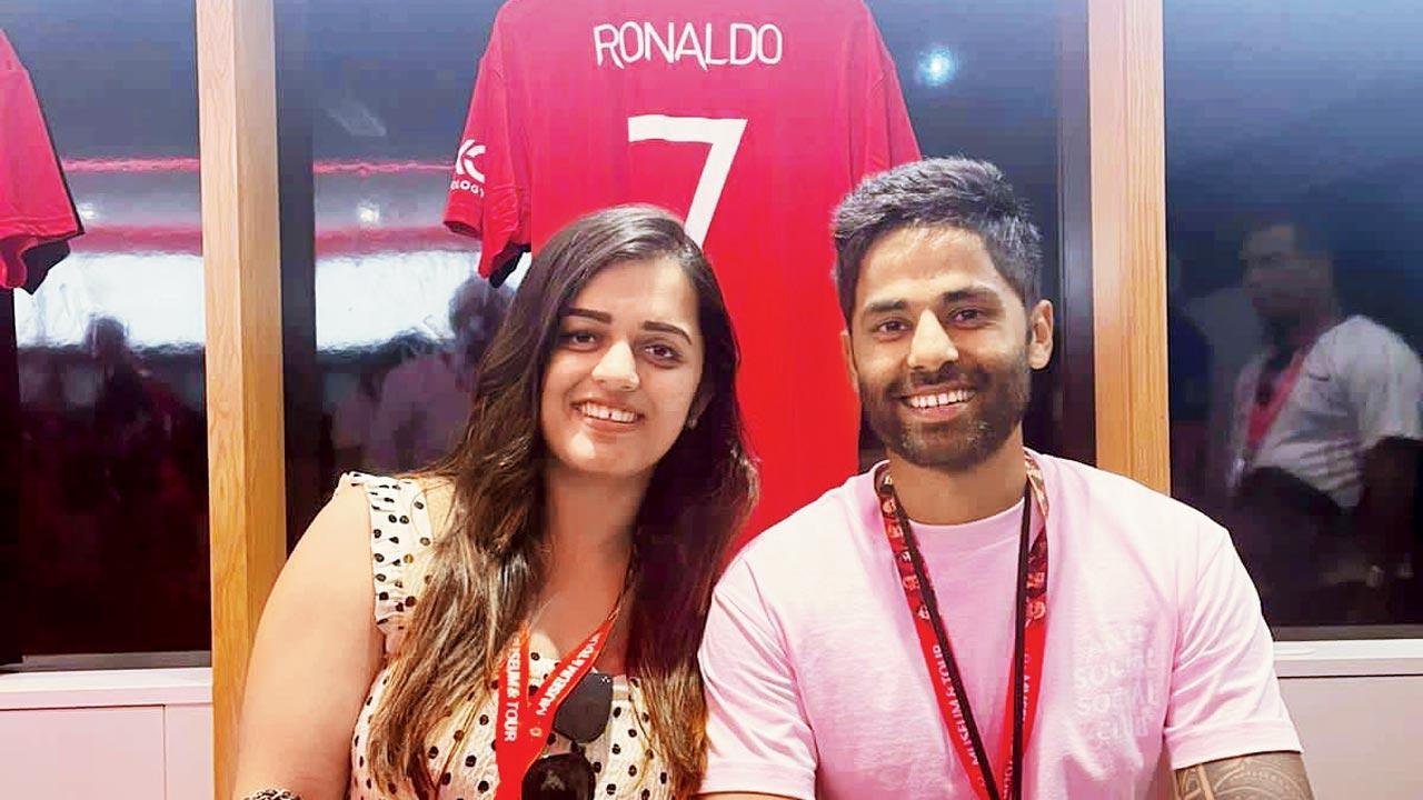 Suryakumar takes Ronaldo's seat at Man Utd dressing room