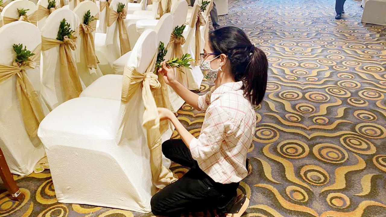 Delnaz Billimoria preps for a wedding