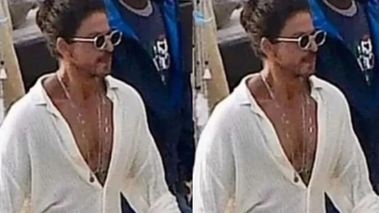 Shah Rukh Khan's new picture flaunting man bun goes viral