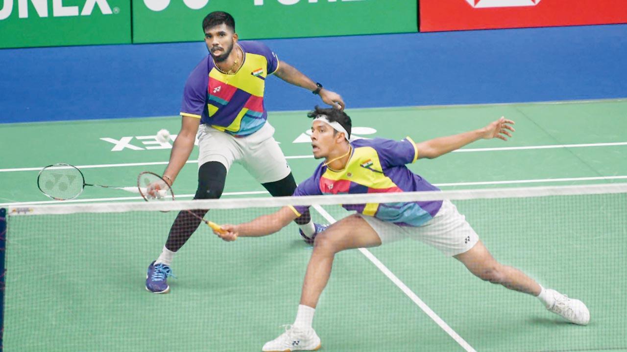 India’s doubles stars Satwiksairaj Rankireddy (left) and Chirag Shetty 