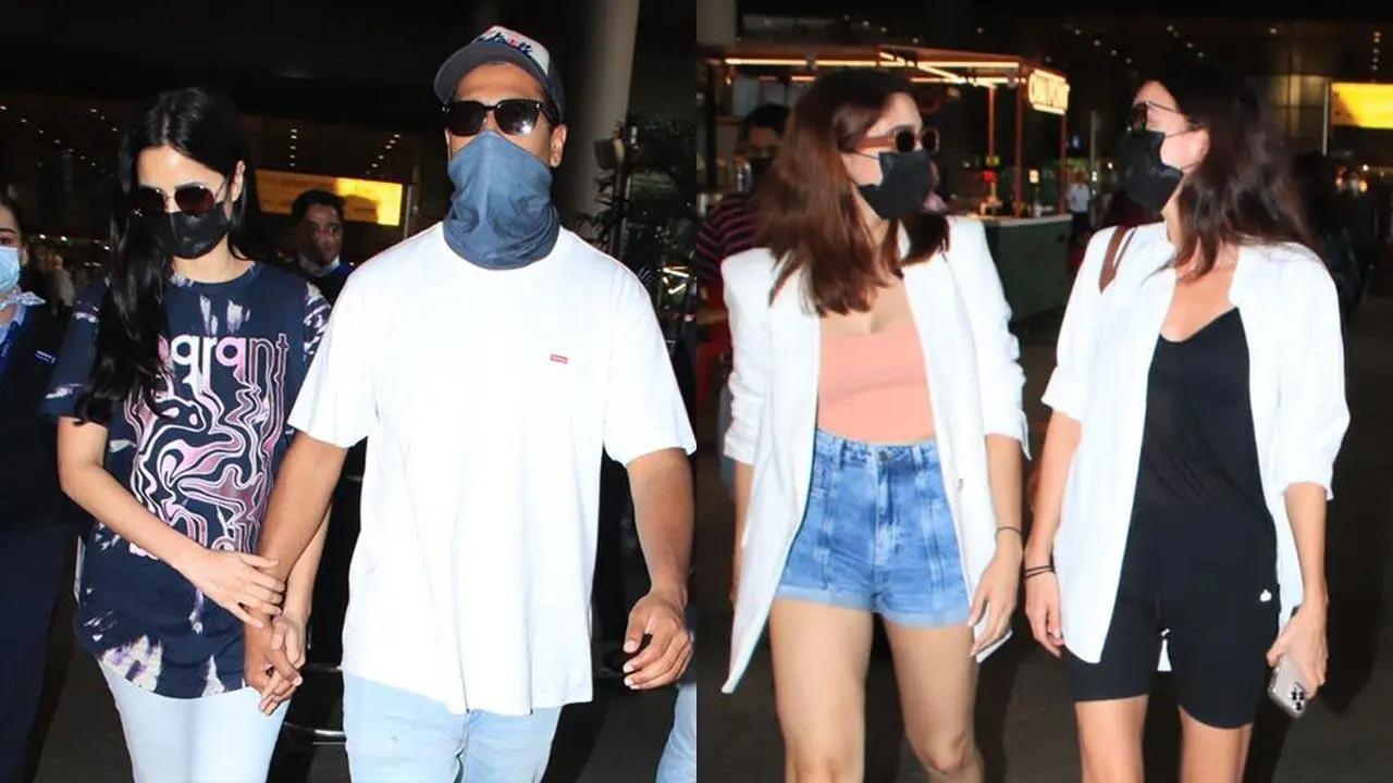 Vicky Kaushal, Katrina, Isabelle, Ileana, Sharvari & Sunny return from Maldives
39th birthday was extra special for actor Katrina Kaif as it was her first birthday after marriage to Vicky Kaushal. The lovebirds, who tied the knot at Six Senses Fort Barwara in Rajasthan on December 9, 2021, celebrated Kat's birthday in the Maldives. Ileana d'Cruz, Mini Mathur, Isabelle Kaif, Sunny Kaushal were at part of the celebration. View all photos here