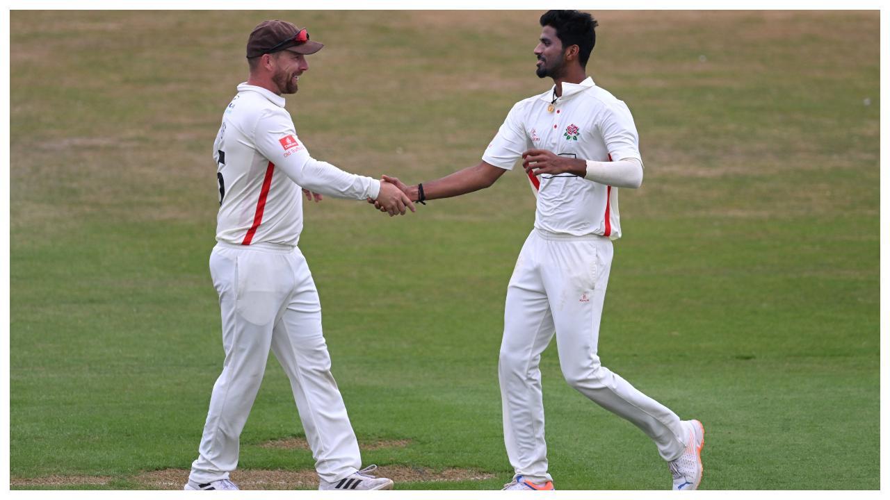 Washington Sundar takes five-wicket haul on County debut for Lancashire against Northamptonshire
