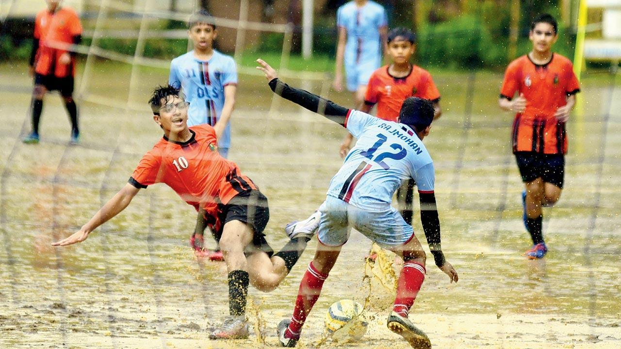 Muhammed Mojawala to the four for Christ Church in inter-school football