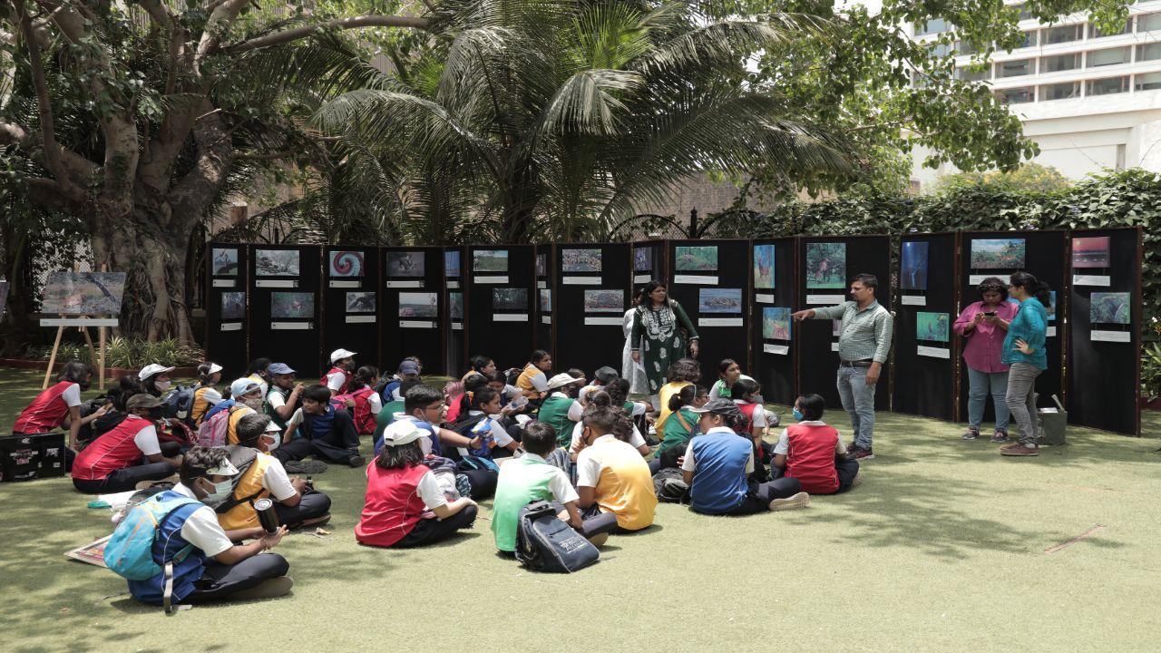 Hundreds of kids participated in the Kids for Tigers Festival at the NCPA. Pic/Sanctuary Nature Foundation