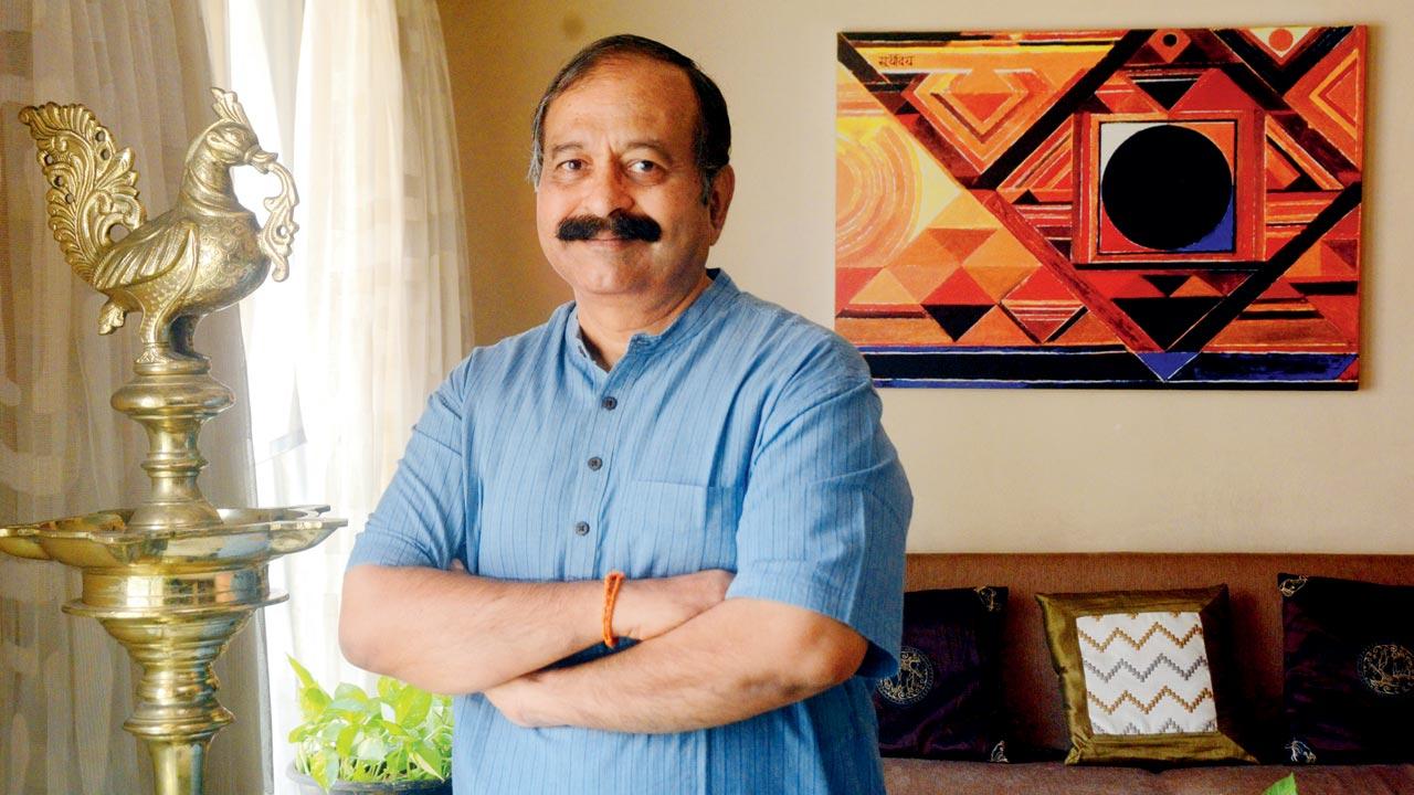 Jagdish Shetty is the National General Secretary of Virat Hindustan Sangam, a right-wing organisation founded by Subramanian Swamy.  Pic/Satej Shinde