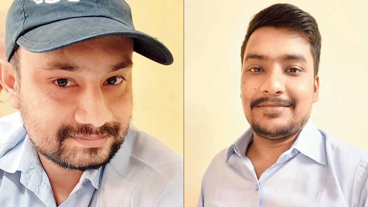Loco pilot Abhay Goswami and Assistant loco pilot Abhishek Kumar