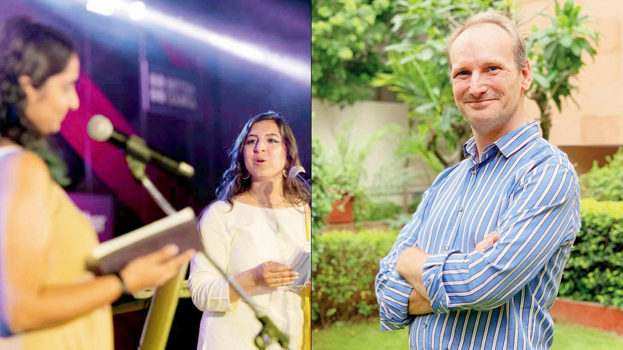 Poets Amani Saeed and Megha Harish at an earlier event Pic Courtesy/ British Council Library