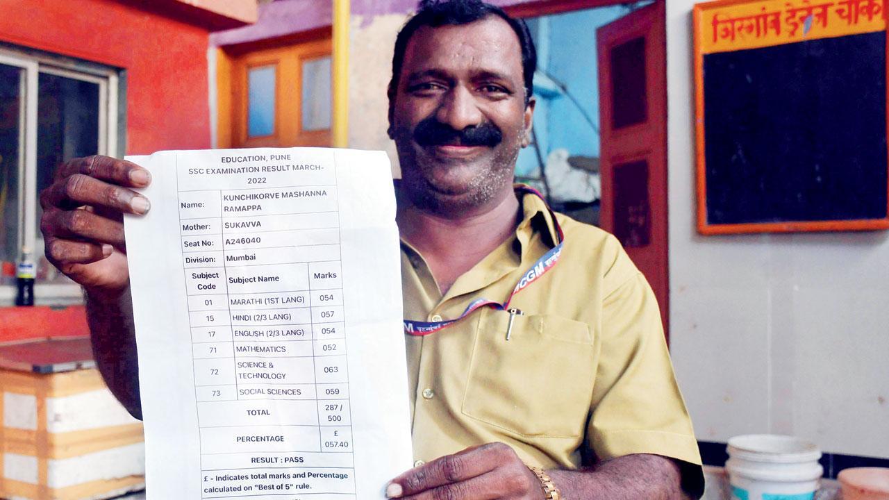 Mumbai: 50-year-old BMC labourer scores 57 per cent in SSC exam