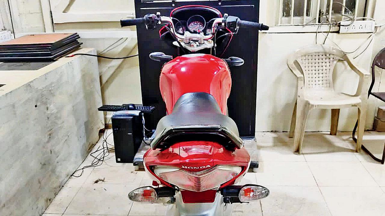 The bike simulator at the RTO