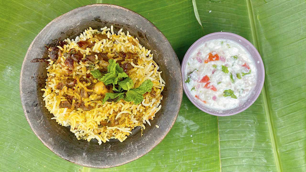 Goemchi dum biryani