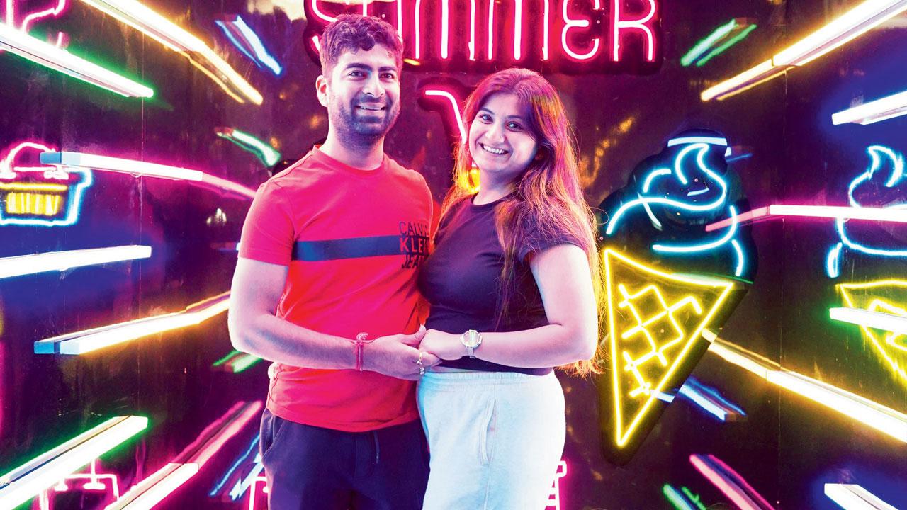 The vibrant neon-lit photo booth is a tourist attraction to click selfies, quirky pictures and even shoot reels