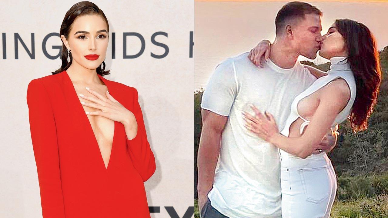 Olivia Culpo was apprehensive over meeting National Football League star Christian McCaffrey