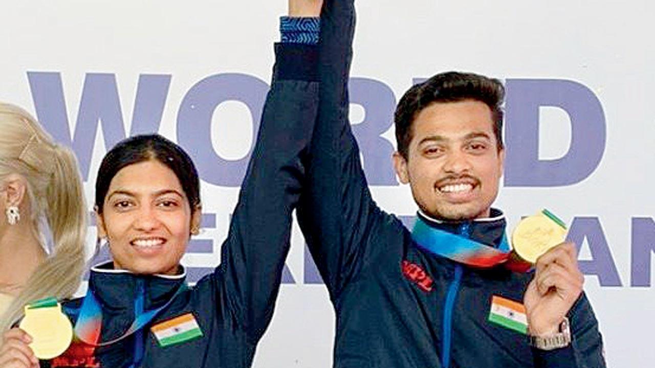 Swapnil-Ashi clinch 50m rifle 3P mixed gold at World Cup