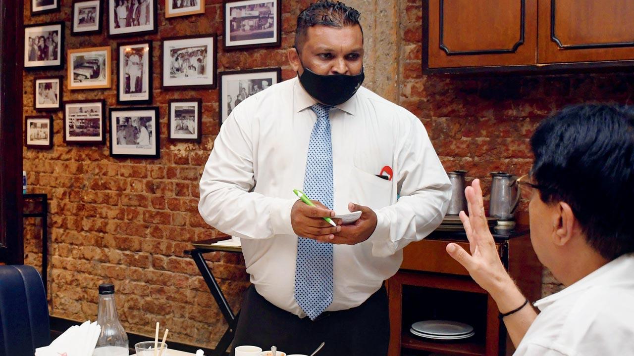 Ashok Makwana is a captain at a family-owned restaurant in Dadar. The eatery sets aside 85 per cent of service charge for distribution among serving staff and those working in the kitchen and utility